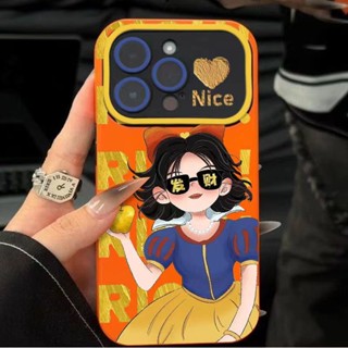 เคสโทรศัพท์มือถือ แบบนิ่ม ลายเจ้าหญิงนําโชค สําหรับ Apple Iphone 14promax 13pro 12 11 7p IIC6