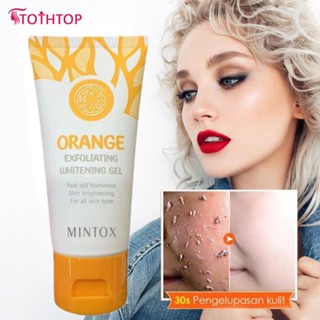 MINTOX Bleaching Whipped Scrub สครับขัดผิวกาย Orange Exfoliating Gel Whitening Skin Cleaning Face Care [TOP]