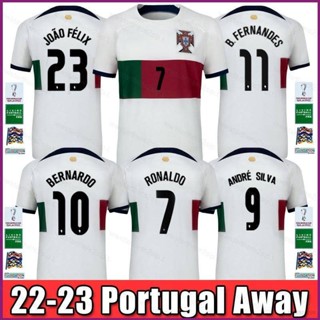 เสื้อกีฬาแขนสั้น ลายทีมชาติฟุตบอล Portugal Away NP2 22-23 Bernardo Silva B Fernandes Felix Ronaldo Player Version PN2