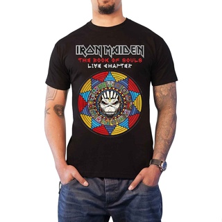 ขายดี QiuY5 {พร้อมส่ง เสื้อยืดแขนสั้น พิมพ์ลาย Iron Maiden Book Of Souls Live Chapter พลัสไซซ์ ของขวัญวันเกิด สําหรับผู้ชาย XS-6XL 669852