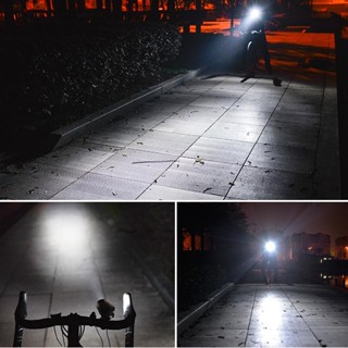 [lzdjhyke2yi] 2in1 ไฟหน้าจักรยาน Led กันน้ํา พร้อมสายชาร์จ USB