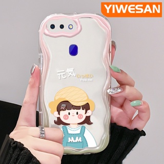 เคสโทรศัพท์มือถือแบบนิ่ม ใส กันกระแทก ลายคลื่น สีมาการอง หลากสี สําหรับ OPPO R17 R15 Pro