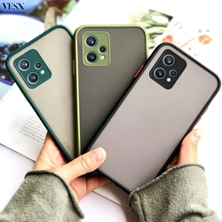 เคสผิวด้าน ตรงรุ่น เคสหลังด้านกันกล้อง เคสขอบสีกันกระแทก Realme 9 8 7 Pro Plus Pro+ 9i 8i 4G 5G 2023