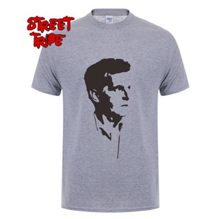 [S-5XL]เสื้อยืดคอกลม ผ้าฝ้าย พิมพ์ลาย Wittgenstein แฟชั่นสําหรับผู้ชาย