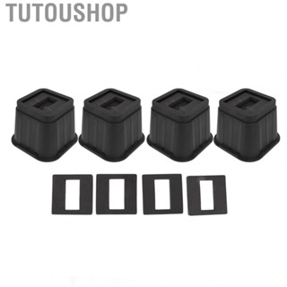 Tutoushop Furniture Risers 4 Sets Furniture Risers 4 Inch Rubber Antislip Bed