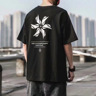 O.O fashion  O.O Fashion เสื้อยืด oversize 2023 คุณภาพสูง สวยงาม ins Korean Style C28A063-14 37Z230910