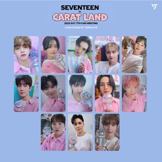 โฟโต้การ์ด Kpop Idol SEVENTEEN In Carat Land 2023 SVT 7th Fan Meeting Photo Card