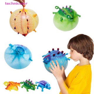 [technicolor] Dinosaur Toys for Kids Inflatable Dino Squeeze Balloons Funny Blowing Smash Toy New Stock