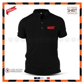 เสื้อยืดโปโล ผ้าฝ้าย พิมพ์ลายโลโก้ Motorsport Nitros Apparel Baju Lelaki สําหรับผู้ชาย