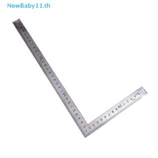 Onebaby ไม้บรรทัดสเตนเลส สเกล 90 องศา 15x30 ซม.