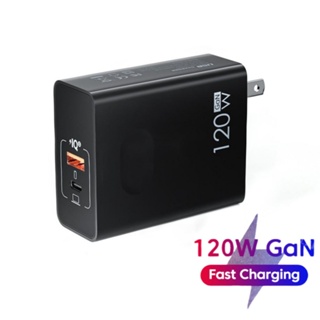 อะแดปเตอร์ชาร์จเร็ว 120W GaN Type C 3.0 สําหรับแล็ปท็อป Android