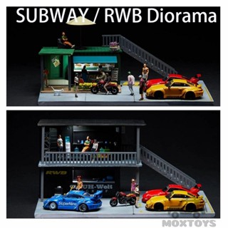 Youcar บ้านดาดฟ้าคู่ 1:64 Diorama Subway single storey / RWB