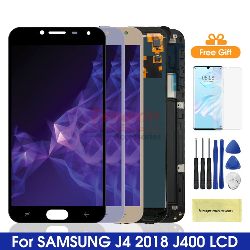 J400 Lcd สําหรับ Samsung Galaxy J4 2018 จอแสดงผล Touch Screen Digitizer Assembly สําหรับ Samsung J40