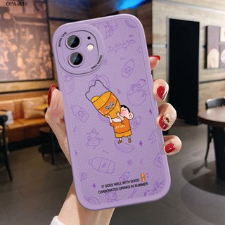 OPPO A16 A16K A16E A57 A55 A54 A78 A77 A76 A77S A94 A93 A36 4G 5G 2022 เคสออปโป้ สำหรับ Case Crayon Shin-chan Drink เคส เคสโทรศัพท์ เคสมือถือ Full Cover Soft Phone Cases