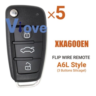 รีโมตกุญแจ 3 ปุ่ม สําหรับ Xhorse XKA600EN Audi A6 Q7 Type VVDI 5 ชิ้น ต่อล็อต