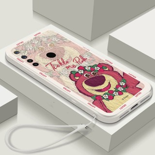 เคสโทรศัพท์มือถือ TPU กันกระแทก ลายการ์ตูนหมีสตรอเบอร์รี่น่ารัก สําหรับ Realme 5i C3 5 6i 6 9 Pro Plus 5G 7 7Pro Realme C35 8