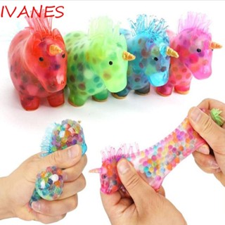 Ivanes Fidget ของเล่นบีบ ลูกบอลยูนิคอร์น เรืองแสง บรรเทาความเครียด