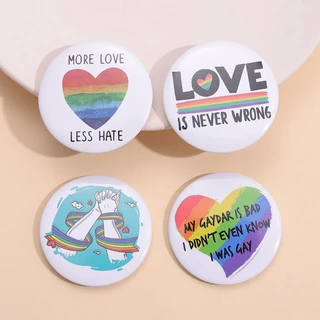 34 สไตล์ LGBTQIA Pin Tinplate ปุ่มนุ่มกําปั้น Gesture เข็มกลัด Rainbow Flag Pin เกย์โอเค Badges Pride Flag เครื่องประดับของขวัญสําหรับ Queer