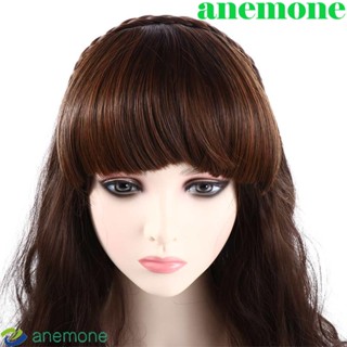 Anemone Neat Blunt Bangs วิกผมถักเปียหลากสีสําหรับผู้หญิง