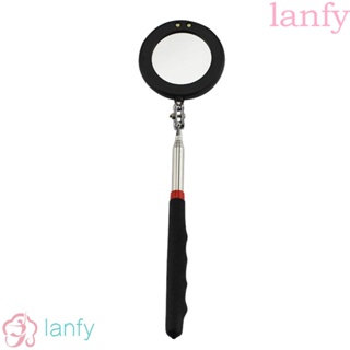 Lanfy กระจกตรวจสอบ เครื่องมือตรวจจับเลนส์รถยนต์ LED หลายทิศทาง