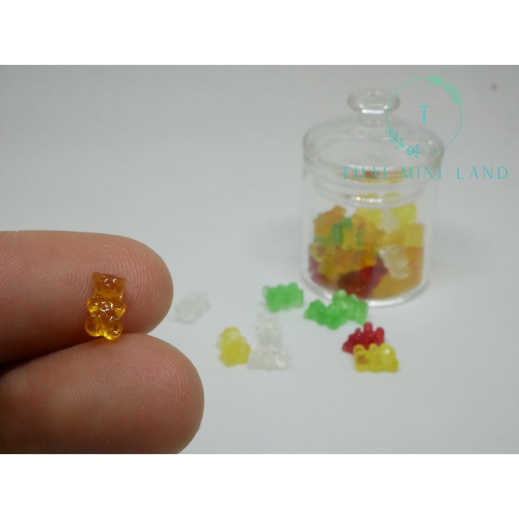 หมีจอลลี่แบร์จิ๋ว (ราคา/ชิ้น) (ทานไม่ได้) ขนมจิ๋ว หมีจิ๋ว  ขนม หมีจอลลี่แบร์ #ของจิ๋ว #ของตกแต่ง