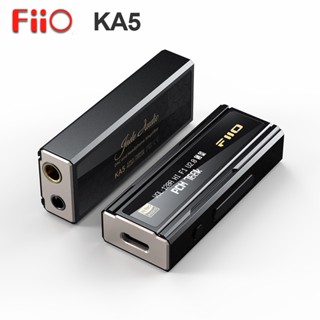 Fiio KA5 Hi-Res เครื่องขยายเสียงหูฟัง DAC แบบพกพา CS43198 ชิปคู่ 8261 แอมป์ PCM768 32bit DSD256 เอาท์พุต 3.5 4.4 มม.