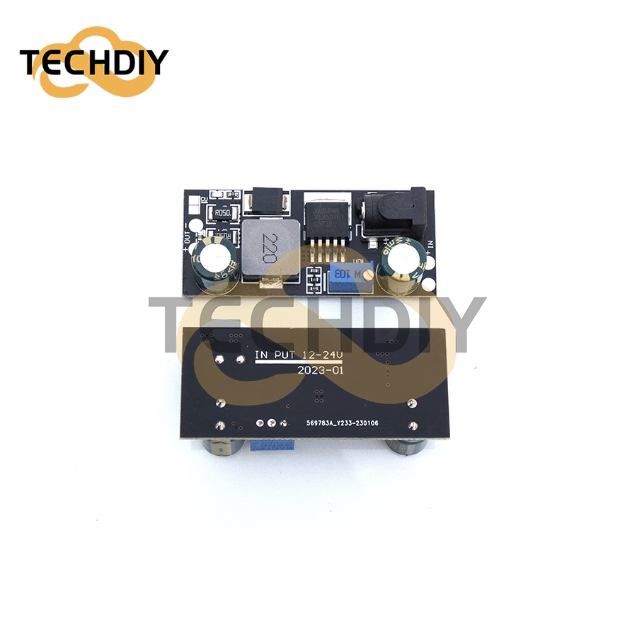 โมดูลชาร์จแบตเตอรี่ลิเธียม และตัวเก็บประจุฟาราด พร้อมตัวปรับกระแสไฟ และแรงดันไฟฟ้า 2.4V-12.8V และ 4.