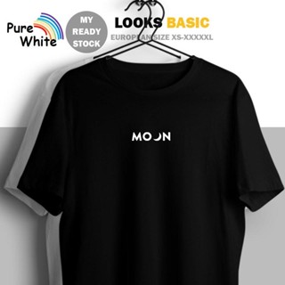 พร้อมส่ง เสื้อยืดแขนสั้น ทรงหลวม ลาย Basic Tee Moon UNISEX สไตล์สตรีท สําหรับผู้หญิง และผู้ชาย