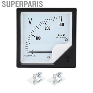 Superparis Analog Panel Volt Meter  Black 0 To 300V Level 2.5 Accuracy Easy Installation Wide Usage ABS Analog Panel Voltmeter  for Power Equipment