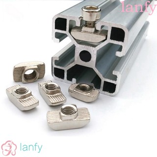 Lanfy น็อตยึดฮาร์ดแวร์ เหล็กคาร์บอน มาตรฐาน EU M3-M8 10 50 ชิ้น