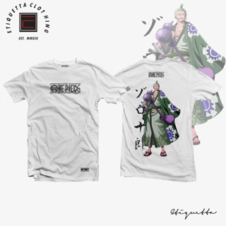 พร้อมส่ง Anime Shirt - ETQTCo. - One Piece - Zoro v2 การเปิดตัวผลิตภัณฑ์ใหม่ T-shirt