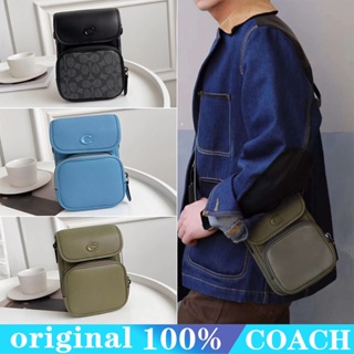 COACH ch688 ch710 Lee กระเป๋าสะพายไหล่ผู้ชาย/กระเป๋าโทรศัพท์มือถือ/กระเป๋าหนังผู้ชาย/กระเป๋ากล้องขนาดเล็ก