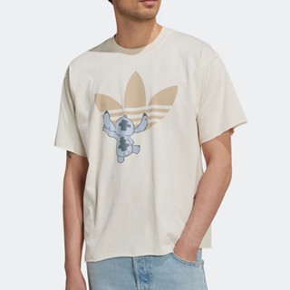 Adidas Originals X Disney เสื้อยืดแขนสั้น ผ้าฝ้าย พิมพ์ลายโลโก้ สําหรับผู้ชาย และผู้หญิง HT3951 HT3952