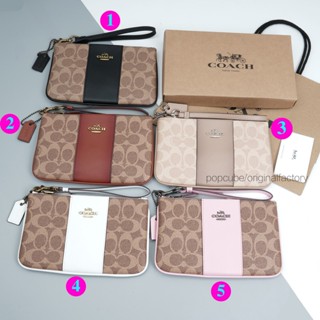 Coach 32445 Ladies คลัทช์/Classic Double Zipper Wallet/Creative Coin Wallet