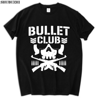 HOT QGเสื้อยืดแขนสั้นลําลอง ผ้าฝ้าย พิมพ์ลาย Bullet Club New Japan Pro Wrestling แฟชั่นสําหรับผู้ชาย sbz5180