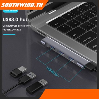 ร้อนแรง! 4 In 1 Hub Usb3.0 Multi-Function Adapter Card Reader Mini Usb2.0/Usb3.0 Docking Station Pd ความเร็วสูง Usb Hub สำหรับอุปกรณ์เสริมคอมพิวเตอร์ Usb Type-C Hub