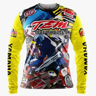 เสื้อกีฬาแขนสั้น ลายทีมครอบครัว Jersey Yamaha TZM ปี 2022