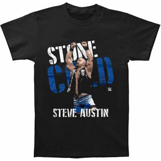 ราคาถูกที่สุด เสื้อยืดลําลอง แขนสั้น คอกลม พิมพ์ลาย Stone Cold Steve Austin Legends W-W-E