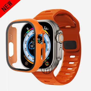 ใหม่ สายนาฬิกาข้อมือซิลิโคน สําหรับ iWatch ultra band 49 มม. 44 มม. 40 มม. 45 มม. 41 มม. 38 มม. 42 มม. iWatch serie 4 5 6 se 7 8