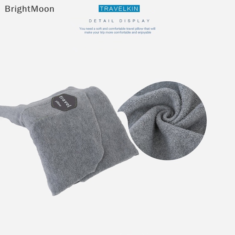 Brightmoon หมอนรองคอ แบบนิ่ม แบบพกพา สําหรับเดินทาง