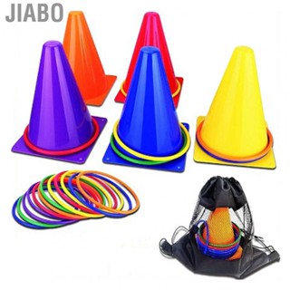 Jiabo Traffic Cone Throwing Rings Set  Propylene Practical 15PCS Carnival Games for Sporting