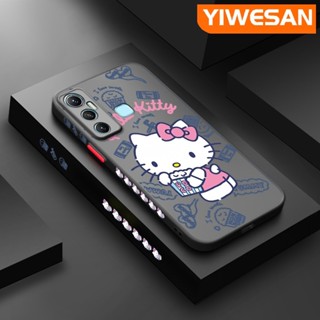 เคสซิลิโคนนิ่ม แบบใส ขอบสี่เหลี่ยม ลาย Hello Kitty กันกระแทก สําหรับ Infinix Hot 12 Play Hot 12i Hot 10i Hot 11 2022