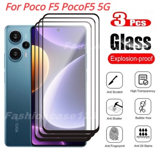 ฟิล์มกระจกนิรภัยกันรอยหน้าจอ 9D HD 9H กันรอยขีดข่วน สําหรับ Xiaomi Mi Poco F5 PocoF5 5G 2023