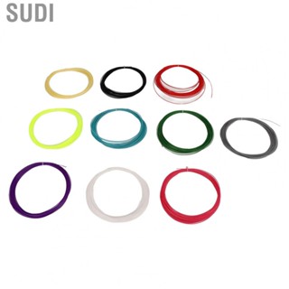 Sudi 10Pcs Mixed Color Badminton Racquet String Elastic Badminton Racket Line