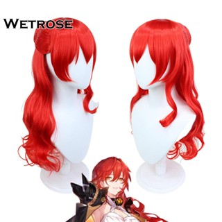 [Wetrose]  Honkai Star Rail Himeko วิกผมคอสเพลย์ สีแดง สําหรับผู้หญิง