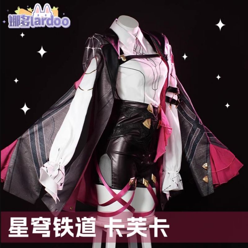 LardooHonkai Star Rail Kafka คอสเพลย์เครื่องแต่งกายครบชุด