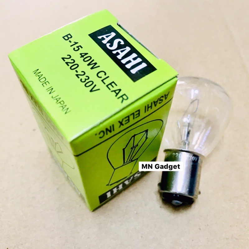 หลอดไฟส่องสว่าง หลอดไฟหมุน 220V 40W ASAHI B15 ASAHI (อาซาฮี) หลอดไฟหมุน หลอดไฟไซเรน  Merlox หลอด LED