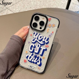 ✅เคสโทรศัพท์มือถือนิ่ม กันกระแทก ลายภาษาอังกฤษ เรียบง่าย สําหรับ Iphone Apple 14 13 14promaxYOU 1211 FPZF