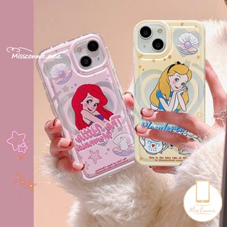 เคสโทรศัพท์มือถือ ลายการ์ตูนเจ้าหญิงดิสนีย์ อลิซ นางเงือกน่ารัก สําหรับ Oppo A76 A95 A5s A15 A57 A17K A96 A12 A17 A16 A7 A54 A74 A31 A16s A55 A5 A9 A3s A1K A53 A77 Reno 5 4F A77s A16K A12E A52 A92