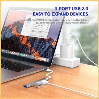 ตัวแยก USB 3.0 4 พอร์ต สําหรับแล็ปท็อป แฟลชไดรฟ์ เครื่องพิมพ์ คีย์บอร์ด เมาส์ kiath